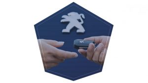 entrega de chave de carro da peugeot