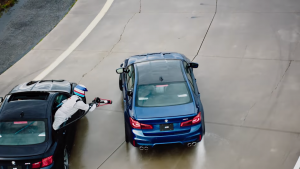 BMW M5 Drift Refuelling