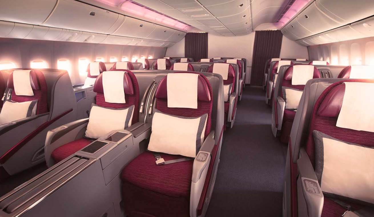 Classe executiva Qatar Airways